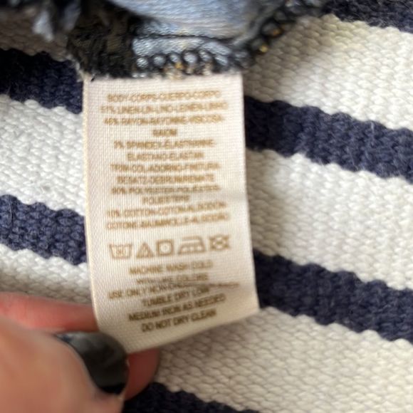 Free People Linen Blend Tribal Aztec Print Shorts Size 6 - Picture 11 of 11